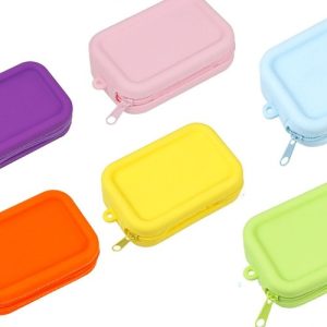 Waterproof Wallet Coin Purse Smooth Zipper Earphone Bag  Students