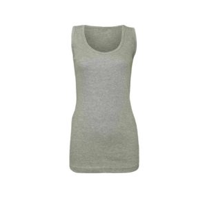 LADIES VEST WOMEN COTTON STRETCHY RIBBED T-SHIRT CAMI CASUAL MUSCLE GYM TANK TOP