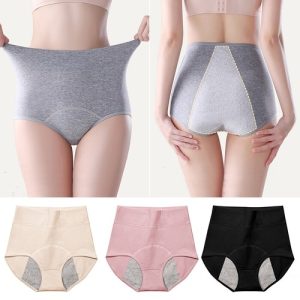 NEW High-Waisted Leakproof Ladies Underwear Fr Women Incontinence Washable+