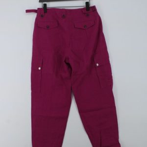 Paul Smith Women’s Trousers W 32 in Purple Linen with Rayon Cargo New with tags