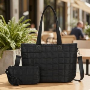 Tote Bag with Laptop Compartment Multi-Pocket for Women