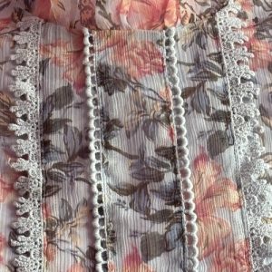 Oasis Light Blue Floral Print Tiered Chiffon Dress Size 12 BNWT RRP £59.00