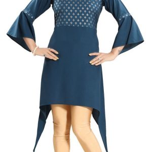 Women Ethnic Kurti  Designer Tunic Kurta Shirt Dress Asymmetric Top SC2306