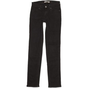 Levi’s 712 Women Black Straight Slim Stretch Jeans W26 L33 (109638)