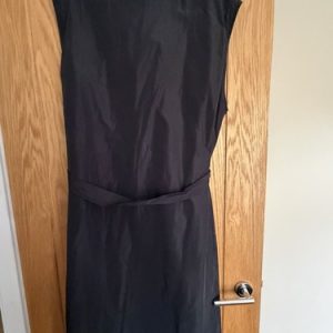 Button Up Sleeveless Coat Dress with Pockets