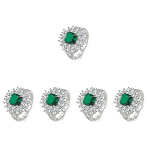 5 Count Bridal Rings for Women Wedding Aesthetic Jewelry