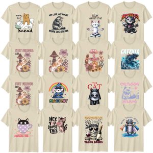 Funny Cat Lover Sarcastic Humour Adult T-Shirt Cute Animal Humour Birthday Gift