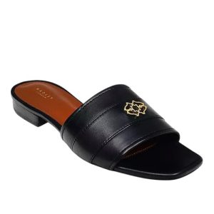 Radley London Sandals Trinity Way Heirloom Black Leather Mules Sliders Size UK 4