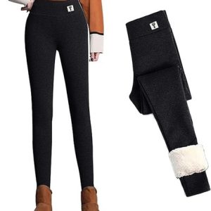 CheChury Women Fleece Lined Leggings Women Super Thick Cashmere Tights Thermal
