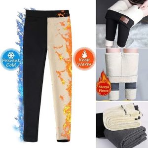 CheChury Women Fleece Lined Leggings Women Super Thick Cashmere Tights Thermal