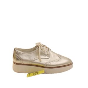 Cole Haan Women’s Flat Shoes UK 6.5 Gold 100% Leather Loafer
