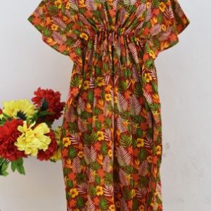 Multi Floral Women’s Clothing Kaftan Dresses Bikini Cover Up Night Maxi Gown US