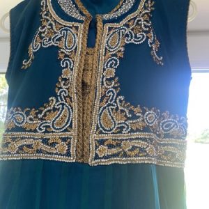 Blue Indian Dress Pyjami Suit -Small