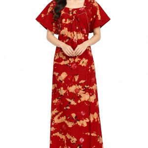 Indian Night Dress Cotton Nighty Stitched Maxi Dress Night Gown Size 2XL