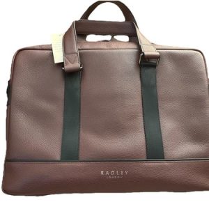 RADLEY Dean street Brown Leather Large Laptop Bag. New With Tag. FREE POSTAGE!