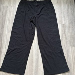 Ladies asos design black wide leg trousers size L