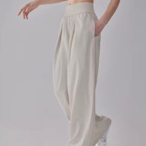 Women’s Wide Leg Athleisure Trousers High Waist Casual Yoga Lounge Pants