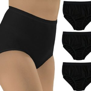 5 Pack Womens Underwear Knickers Ladies Full Maxi Mama Briefs Cotton Panties UK