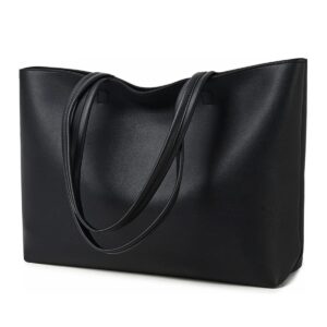 KALIDI Tote Bag Handbags for Women Large shoulder bag with Zipper Waterproof PU