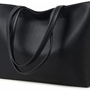KALIDI Tote Bag Handbags for Women Large with Zip PU Leather School,Work