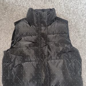 PINK Vanilla Diamanté Puffer Jacket Black Size Medium