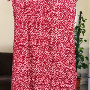 Women Plus Size 22 24 26 Pure Cotton Long Kaftan Tunic Night Dress Nightie Gown