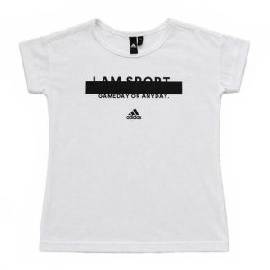 White Adidas Women’s Climalite Polo Shirt Sports Top Size 12 Gym Tennis Tshirt