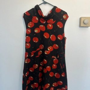 Joe Browns Cherry Print Cowl Neck Dress – UK 16 – Retro Rockabilly Tunic