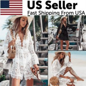 Boho Style Plus Size Kaftan Beach Wear Dress Bathing Suit Cover-Up For Women NEW