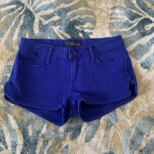 GUESS Denim Shorts Royal Blue Regular Womens S W28