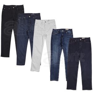 Ladies Straight Leg Denim Jeans ex M S Sienna Mid Rise Cotton Rich New Uk Size
