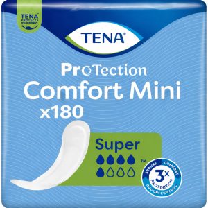 180 x TENA Proskin Comfort Mini Super Incontinence Pads | 6 Packs of 30