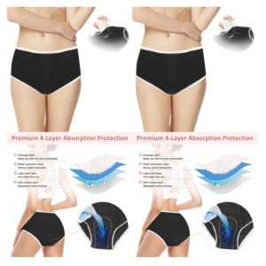 Incontinence Pants Women Washable Urinary Incontinence Panties  Reuseable XL!!