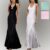 CLEARANCE SALE Halter Lace Mermaid Evening Party Dress