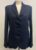 Ladies Navy Blue Herringbone British Wool Tweed Jacket