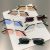 Y2K Rimless Rectangle Sunglasses UV400 Eyewear  for Women & Men