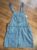 Denim overall style mini dress size 10 BNWT