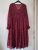Maternity Red Floral Tiered Smock Dress Size 16