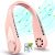 Portable Neck Fan Rechargeable, Personal Fans Round Neck for Women