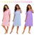 Ladies Floral Short Sleeve Nightdress Cotton Rich Pyjamas Loungewear Gown