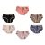 6 Pcs Lovely Women Briefs Breathable Female Underwear Adorable Panties