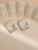Silver Hammered Square Hoop Earrings | Geometric Statement Jewellery for Women