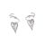 Twined Metal Eardrop Irregular Exaggerated Earrings Heart Earrings  Women