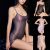 Nightgown Female Sheer Shiny Silky Nightwear Transparent Women Backless