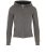 Prada Sport Zip-Up Hoodie Womens XS Grey White Cotton