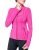 Women’s Fuchsia Sports Jacket Full Zip Stretch Running Workout Top