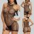 Lingerie Nightdress Ladies for mini Nightwear See-through Sheer Sleeveless