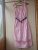 elegant dress SABRA,size40,pink,with a zipper,ties,belt,flared,75% cotton