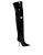 Dolce & Gabbana Black Patent Leather Knee High Boots Women’s Shoes