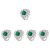 5 Count Bridal Rings for Women Wedding Aesthetic Jewelry
